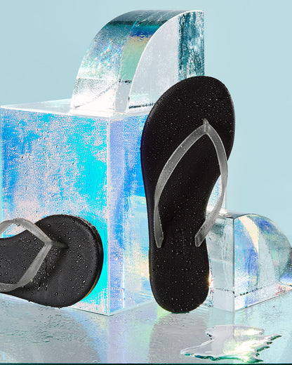 Aqua Onyx Flip Flops  - TKEES