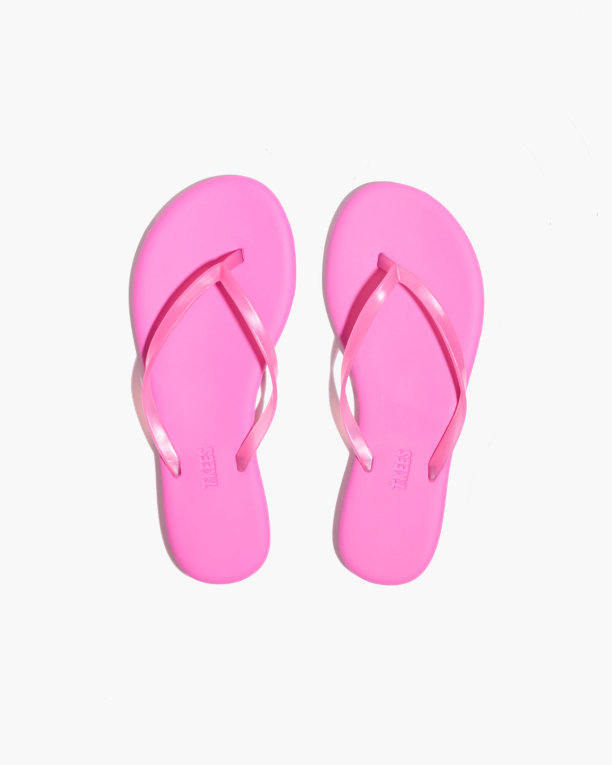 Aqua Pink Spritz Flip Flops  - TKEES