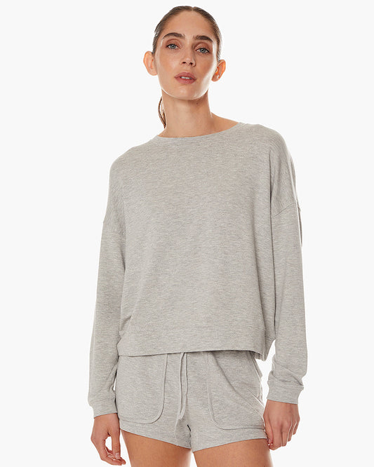 Coucher-de-Soleil-Crew - Heather Grey  - TKEES