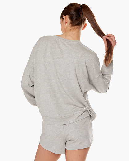 Coucher-de-Soleil-Crew - Heather Grey  - TKEES