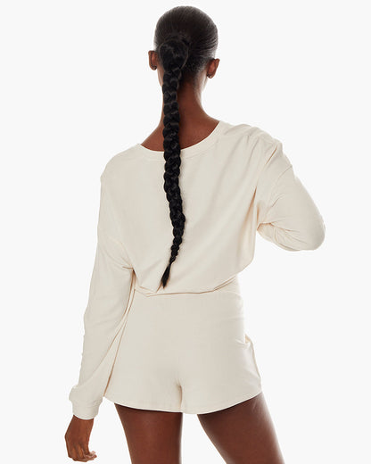 Matinée-de-Tennis-V-neck - Cream  - TKEES