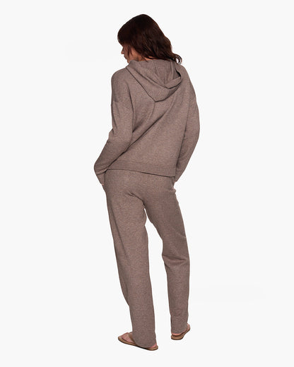 Sunday Sweater Hoodie - Heather Brown - TKEES