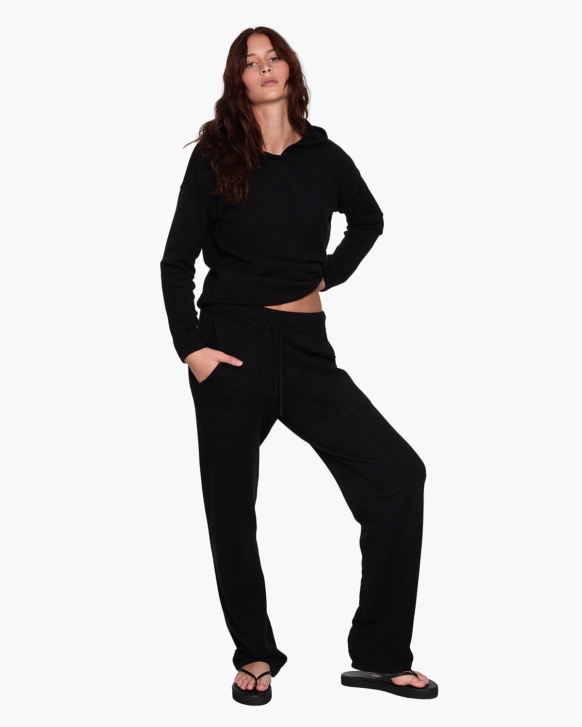 Sunday Sweater Hoodie - Black - TKEES