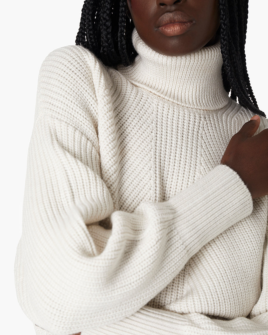 Merino Knit Turtleneck  - TKEES