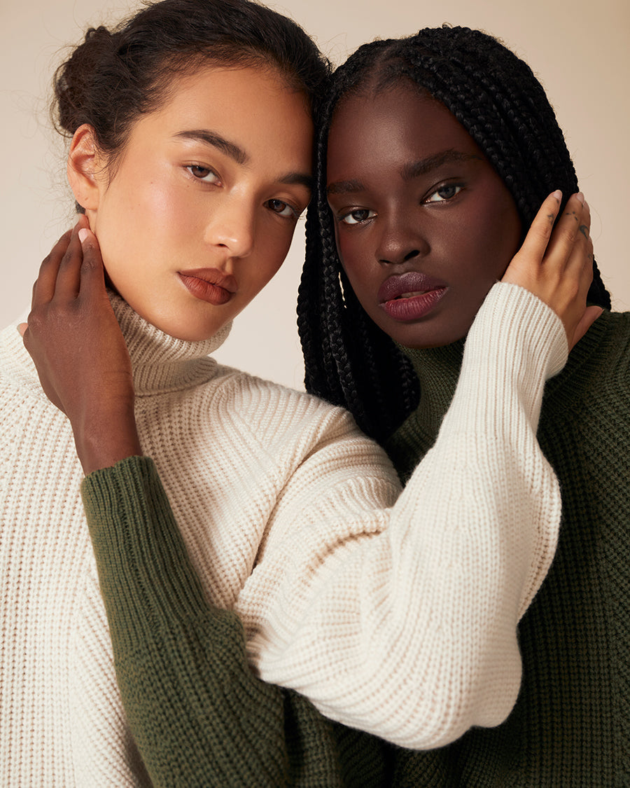 Merino Knit Turtleneck  - TKEES