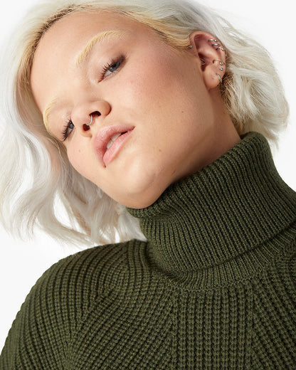 Merino Knit Turtleneck  - TKEES