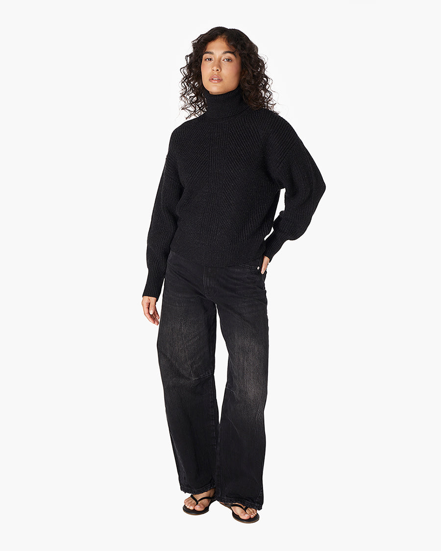 Merino Knit Turtleneck  - TKEES