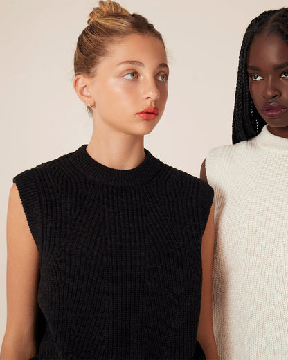 Merino Knit Vest  - TKEES
