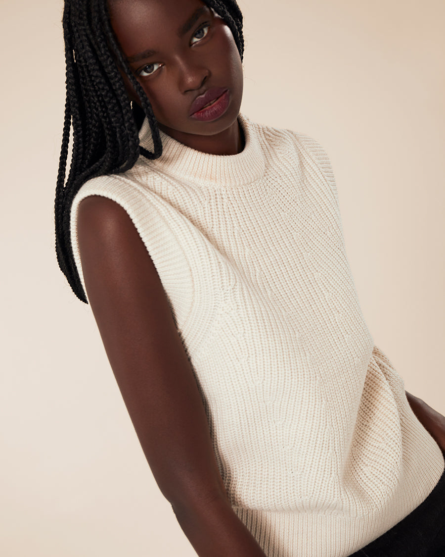 Merino Knit Vest  - TKEES