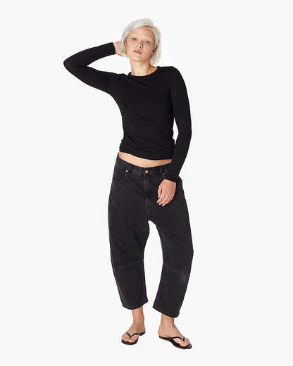 Long-Sleeve Stretch Crewneck  - TKEES