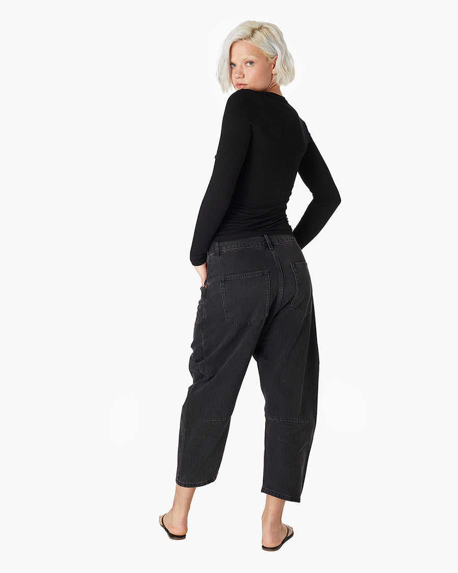Long-Sleeve Stretch Crewneck  - TKEES
