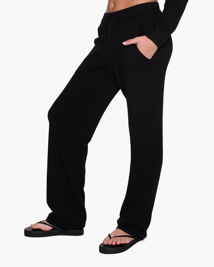 Sunday Sweater Pants - Black - TKEES