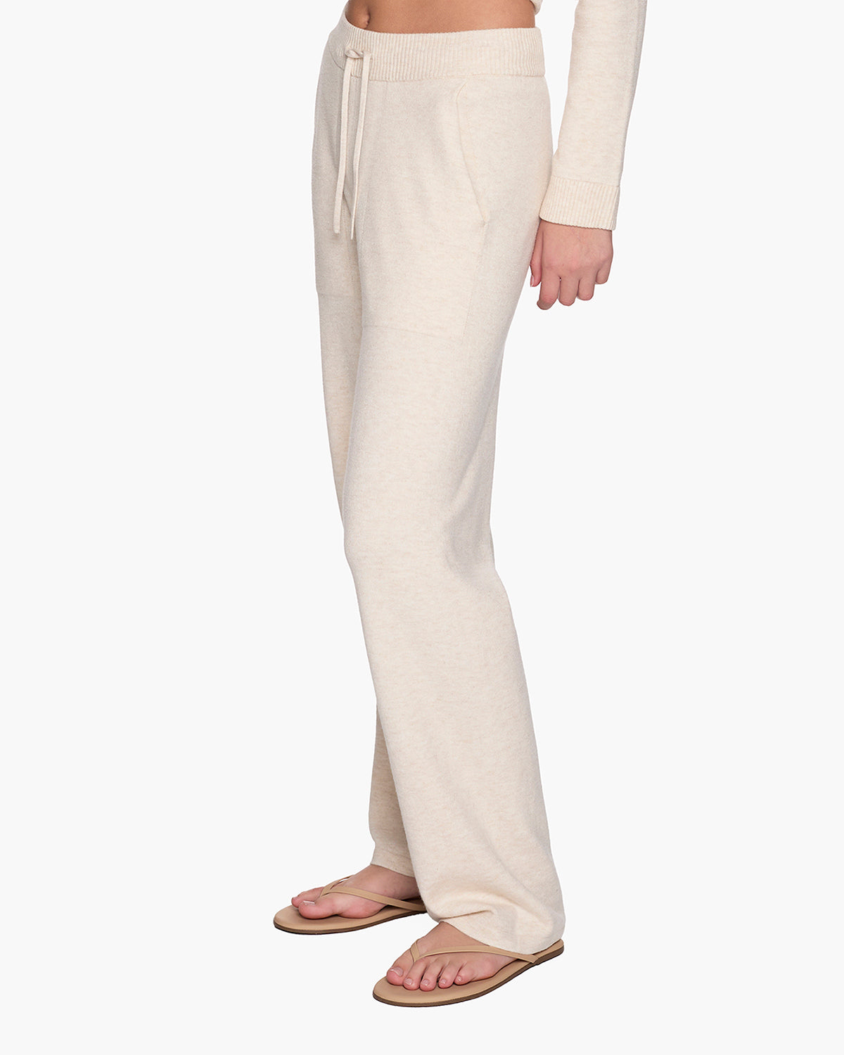 Sunday Sweater Pants - Cream - TKEES