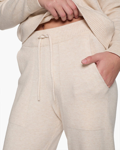 Sunday Sweater Pants - Cream - TKEES