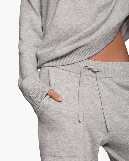Sunday Sweater Pants - Heather Grey - TKEES
