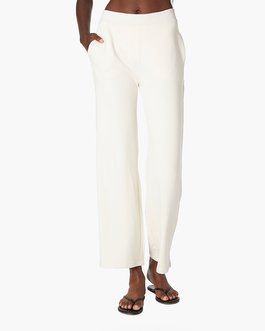 French Terry Wide Leg Pant  - TKEES