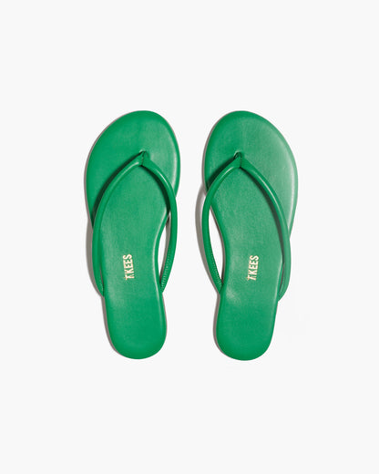Tubular Lily Kelly Green Flip Flops  - TKEES