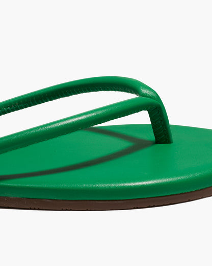 Tubular Lily Kelly Green Flip Flops  - TKEES