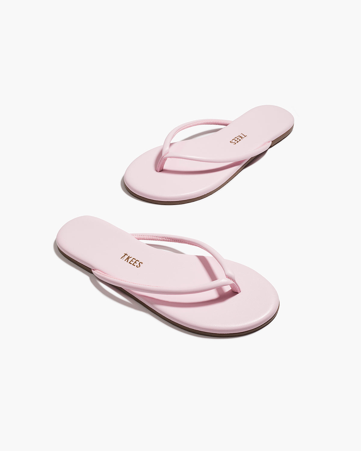 Tubular Lily Powder Pink Flip Flops  - TKEES