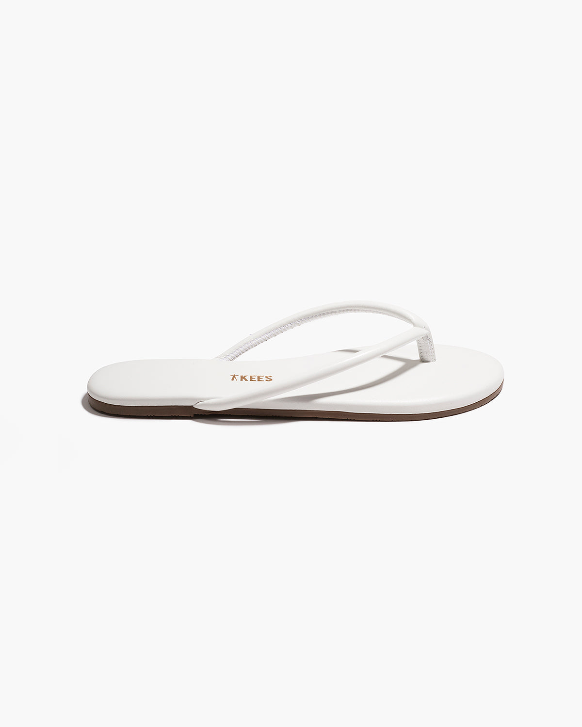 Tubular Lily White Flip Flops  - TKEES