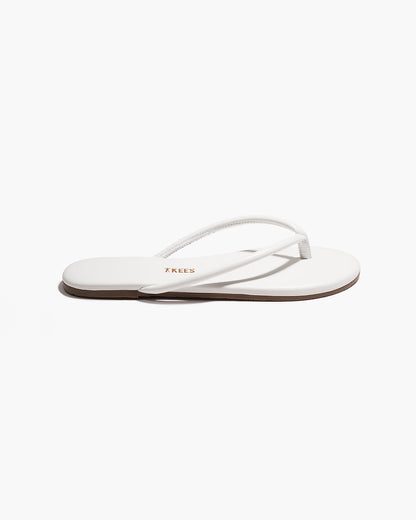 Tubular Lily White Flip Flops  - TKEES