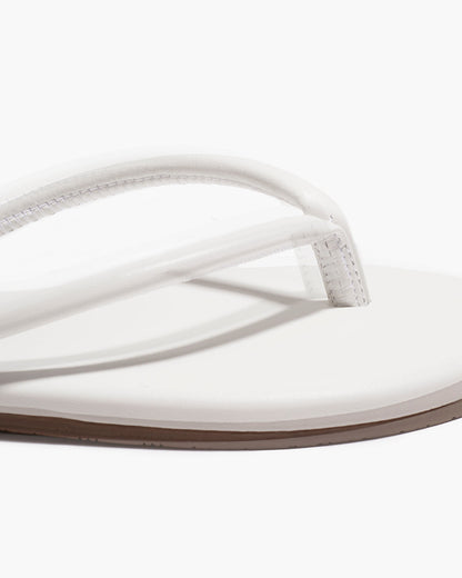 Tubular Lily White Flip Flops  - TKEES