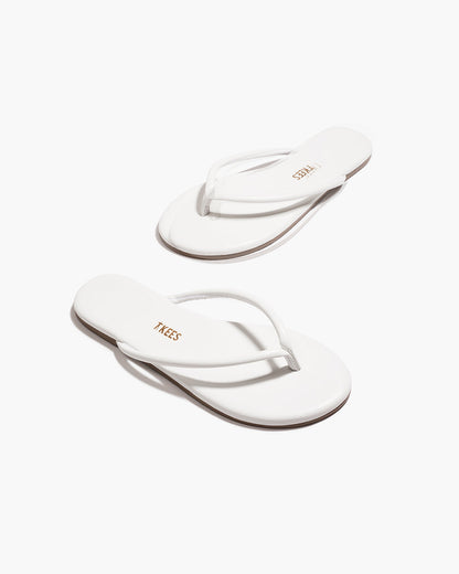 Tubular Lily White Flip Flops  - TKEES
