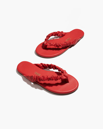 Savannah Red Flip Flops  - TKEES