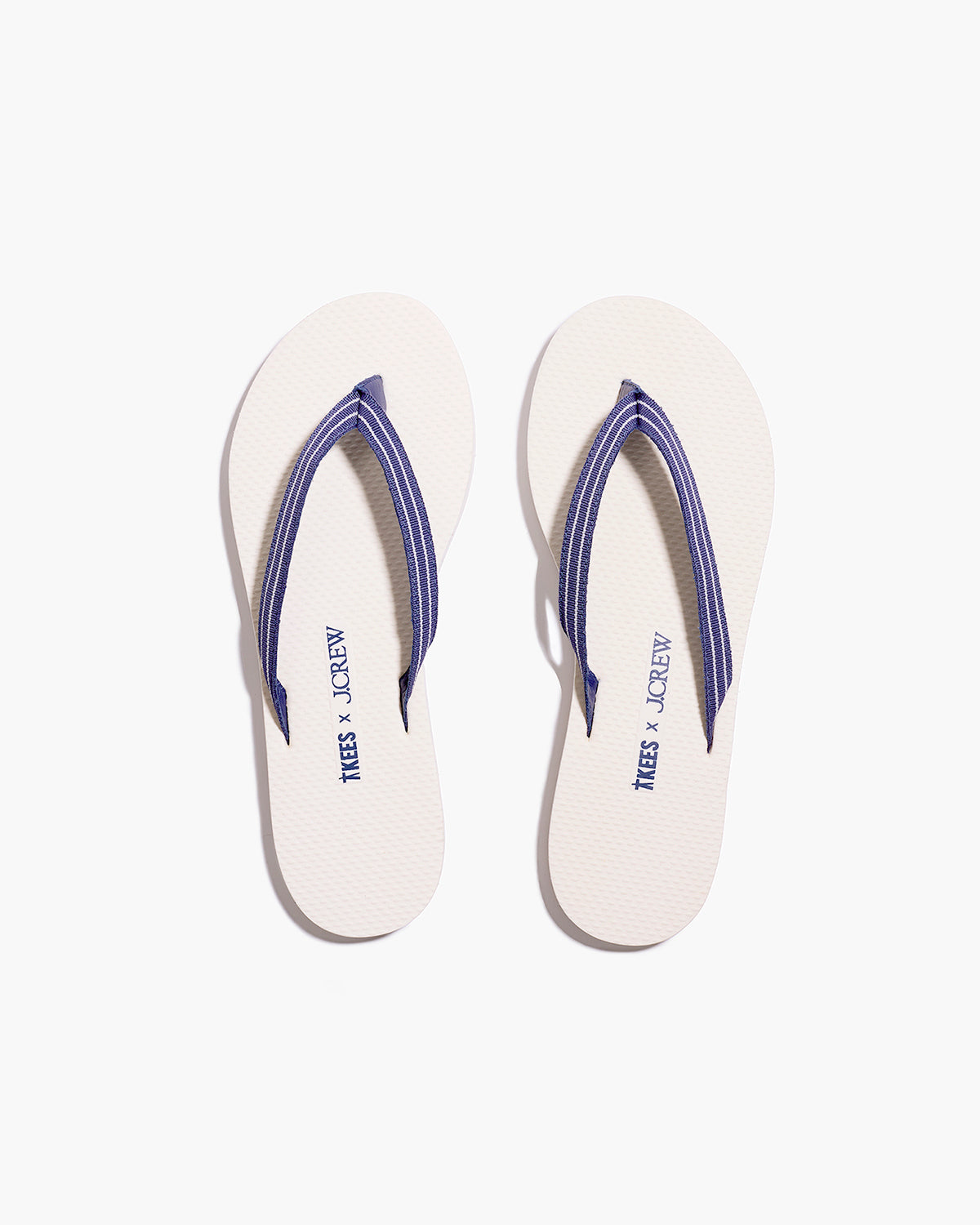 TKEES x J.CREW Sandal in Snow White  - TKEES
