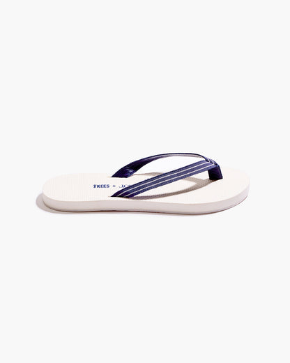 TKEES x J.CREW Sandal in Snow White  - TKEES