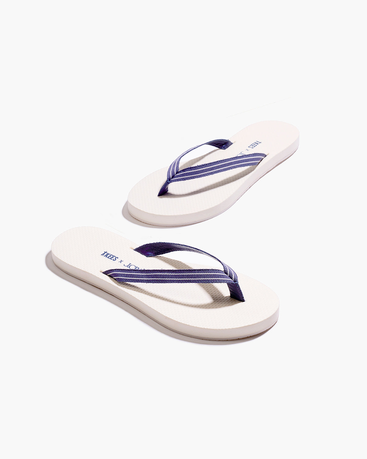 TKEES x J.CREW Sandal in Snow White  - TKEES