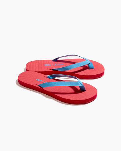 TKEES x J.CREW Sandal in Vintage Red  - TKEES