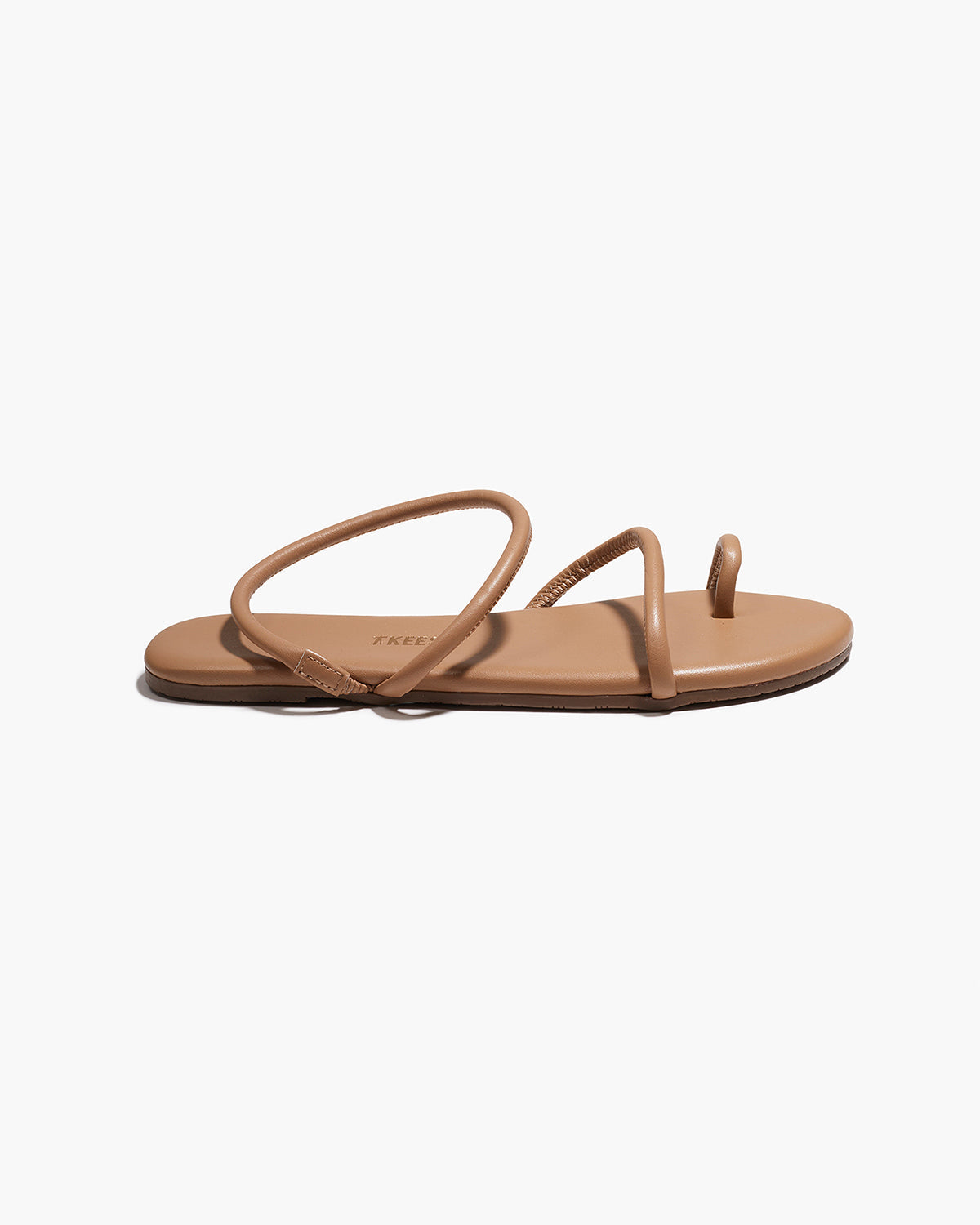 Tubular Mia Napa Leather Sandals in Cocobutter - TKEES