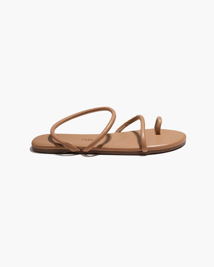 Tubular Mia Napa Leather Sandals in Cocobutter - TKEES