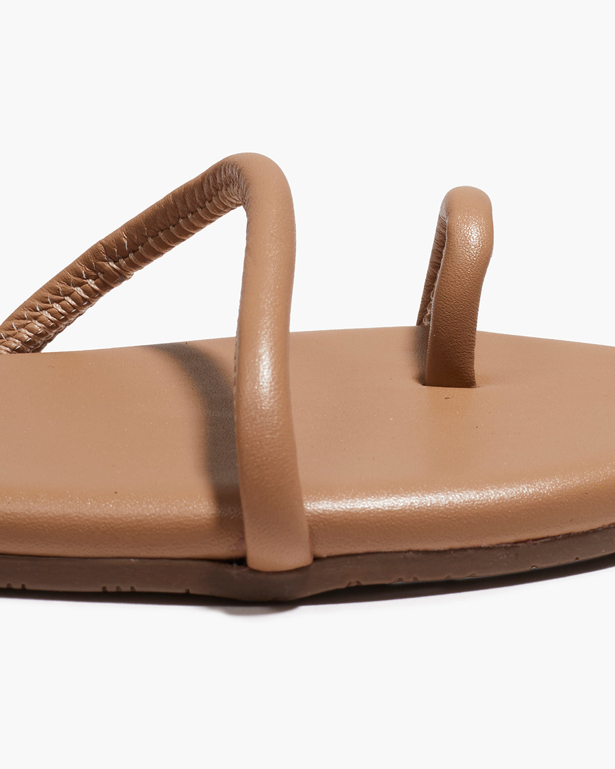 Tubular Mia Napa Leather Sandals in Cocobutter - TKEES