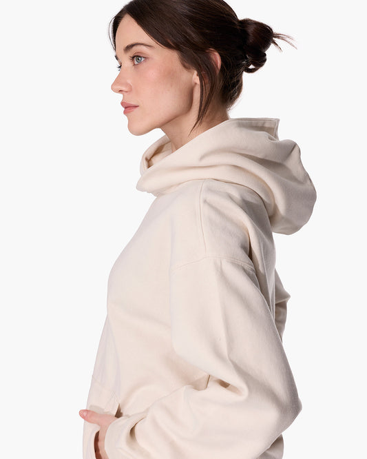 CloudSoft Pullover Hoodie Bone  - TKEES
