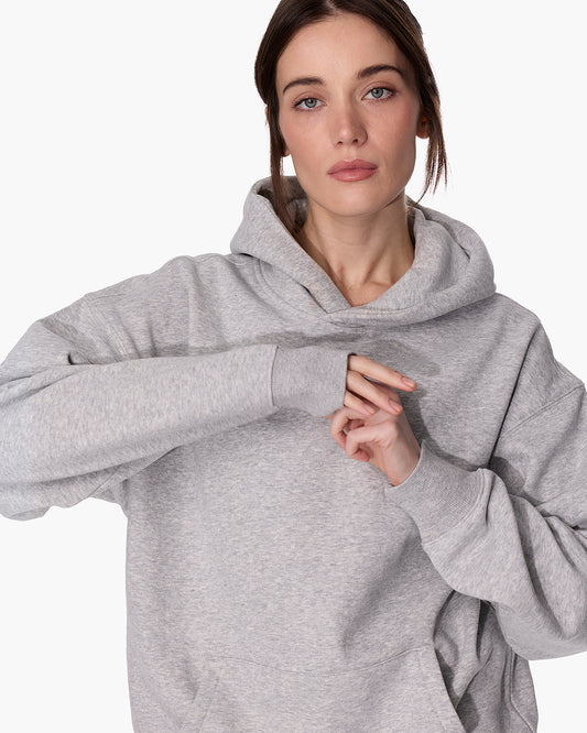 CloudSoft Pullover Hoodie Heather Grey  - TKEES