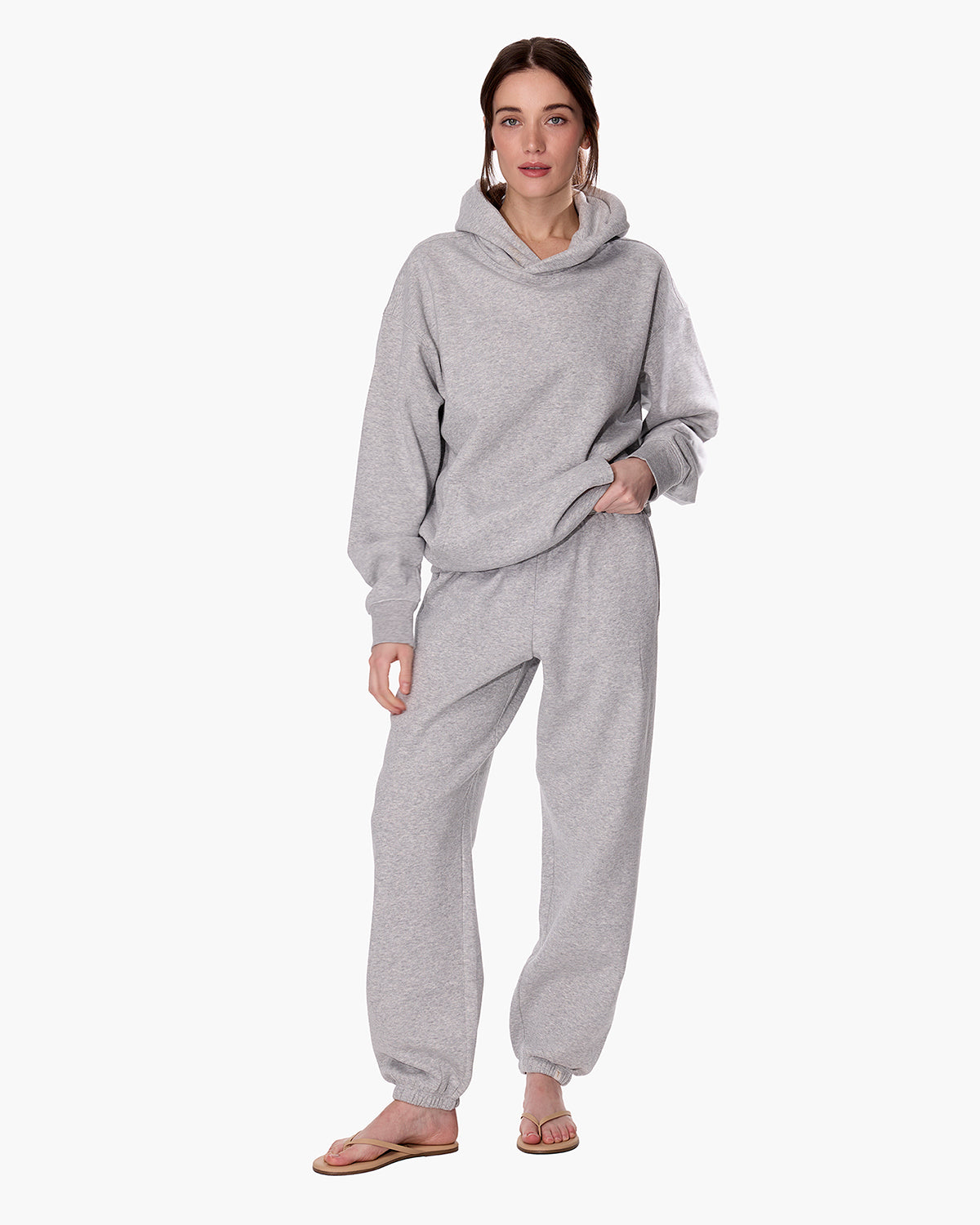 CloudSoft Pullover Hoodie Heather Grey  - TKEES
