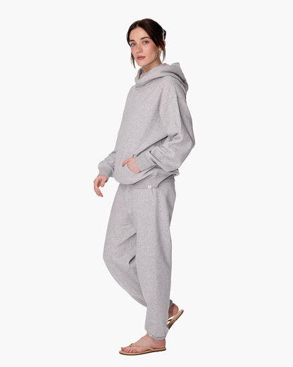 CloudSoft Pullover Hoodie Heather Grey  - TKEES