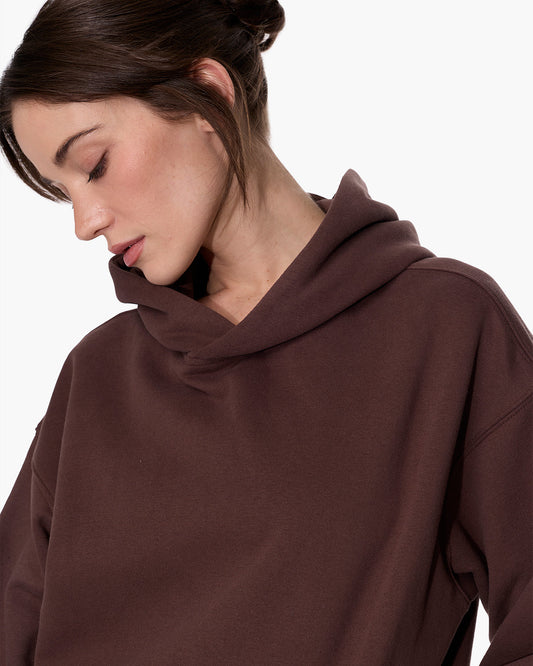 CloudSoft Pullover Hoodie Dark Chocolate  - TKEES