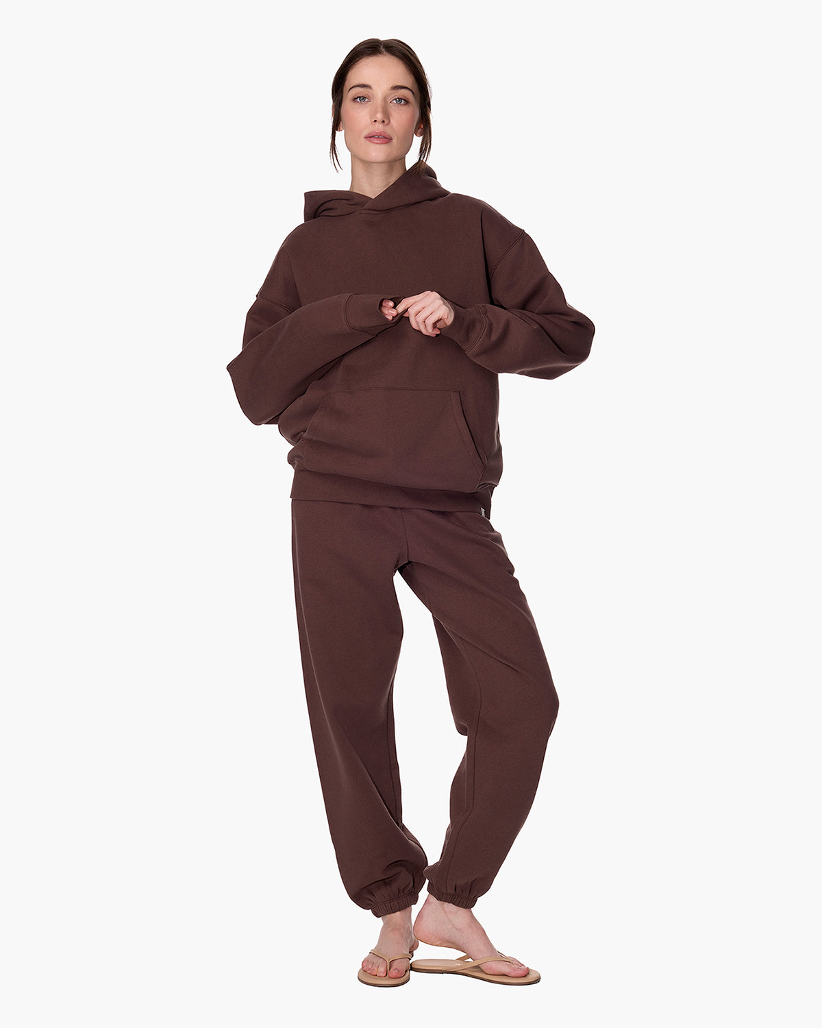 CloudSoft Pullover Hoodie Dark Chocolate  - TKEES