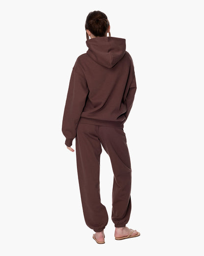 CloudSoft Pullover Hoodie Dark Chocolate  - TKEES