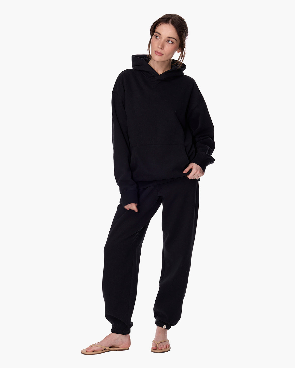 CloudSoft Pullover Hoodie Black  - TKEES