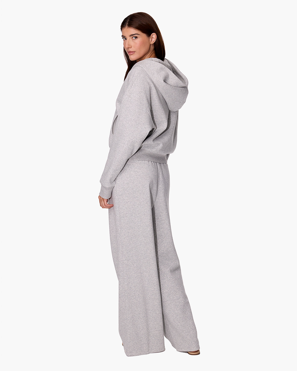 CloudSoft Zip Up Hoodie in Heather Grey  - TKEES