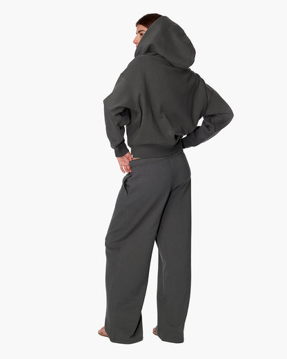 CloudSoft Zip Up Hoodie in Green  - TKEES