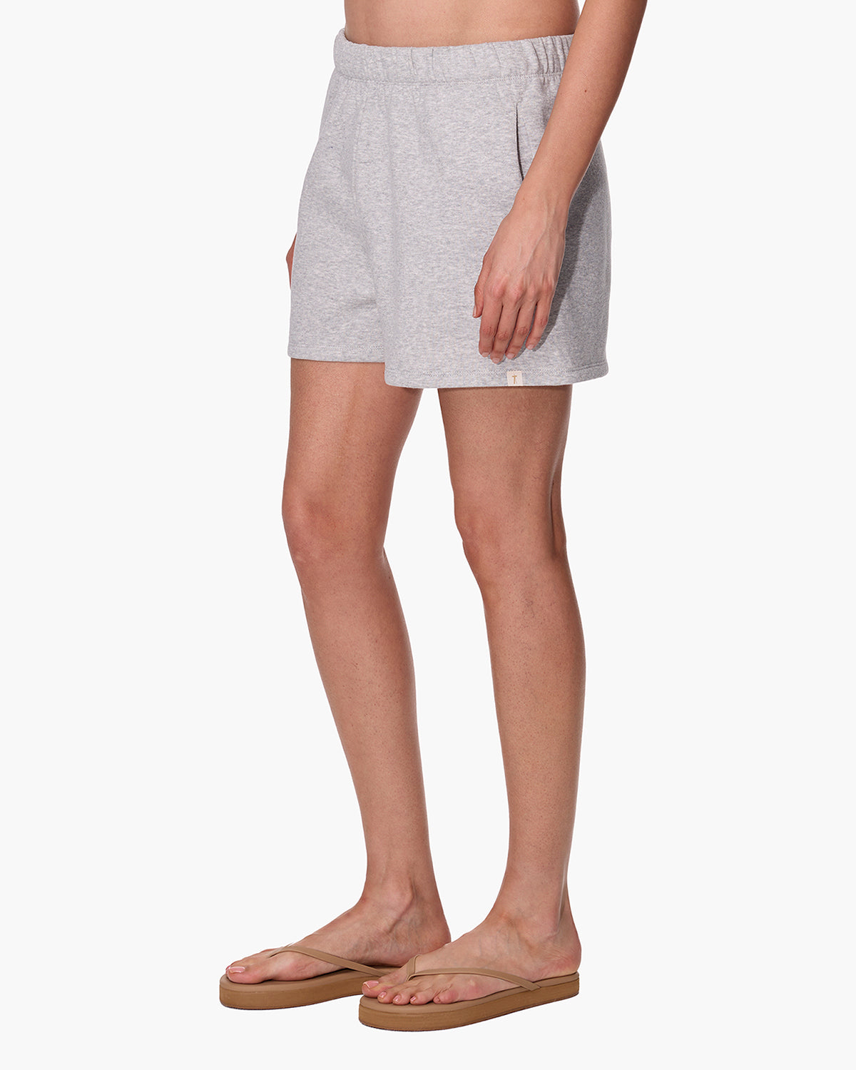CloudSoft Sweat Short Heather Grey  - TKEES
