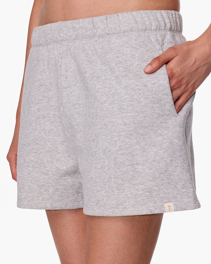 CloudSoft Sweat Short Heather Grey  - TKEES