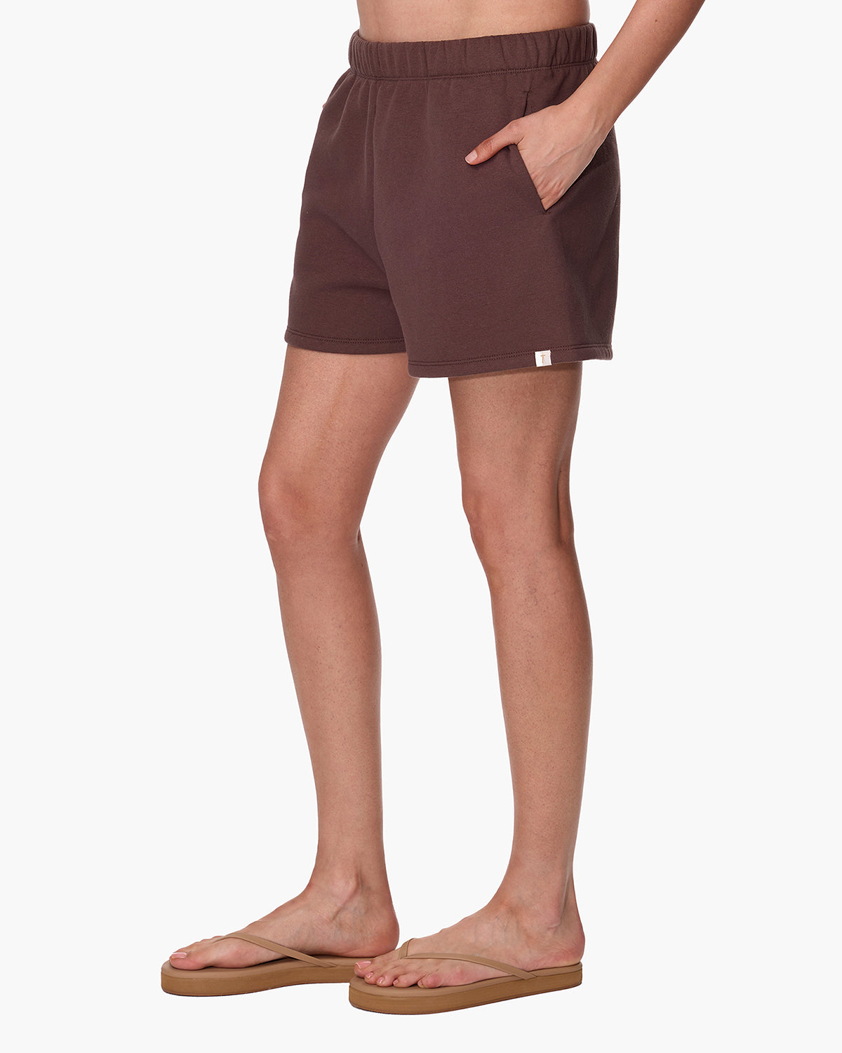 CloudSoft Sweat Short Dark Chocolate  - TKEES