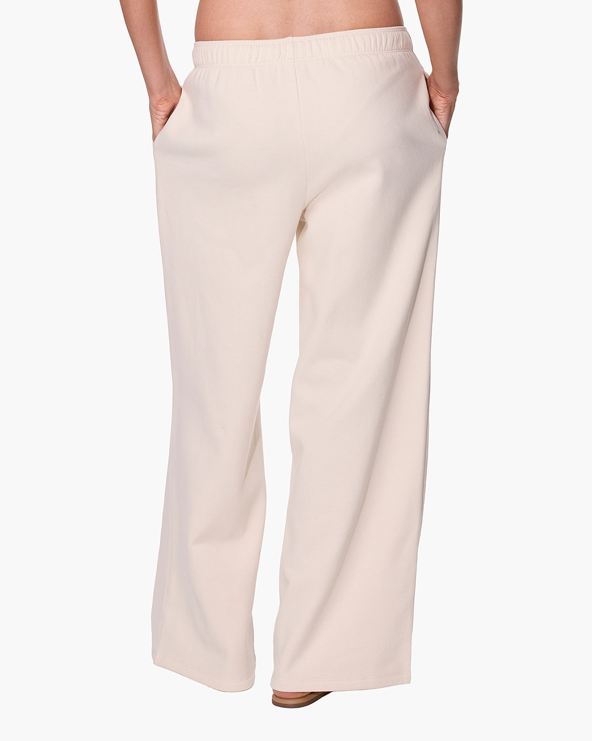 CloudSoft Wide Leg Jogger Bone  - TKEES