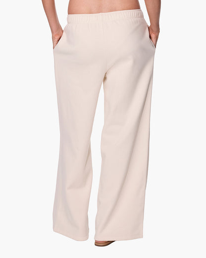 CloudSoft Wide Leg Jogger Bone  - TKEES